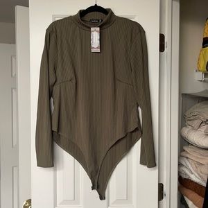 High neck body suit
